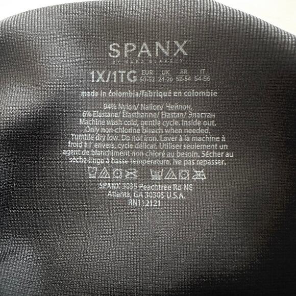 Spanx 1X Black Shaping Leggings – High Waist Shapewear – Athleisure Core - Picture 3 of 7